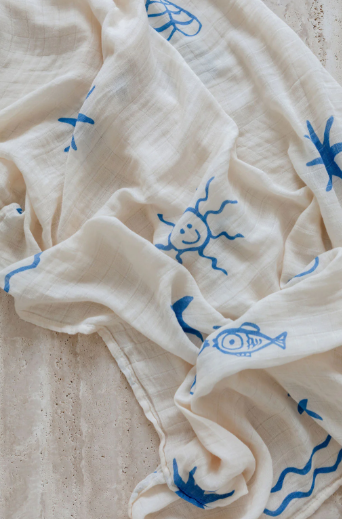 Bamboo Swaddle Wrap - Sardinia